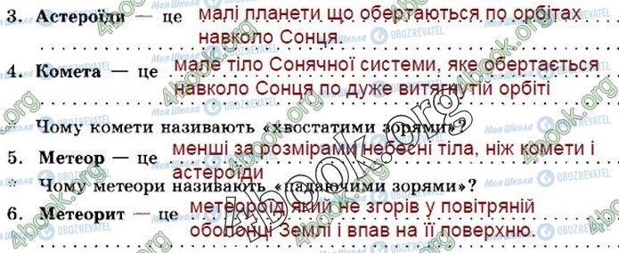 ГДЗ Природоведение 5 класс страница 52 (3-6)